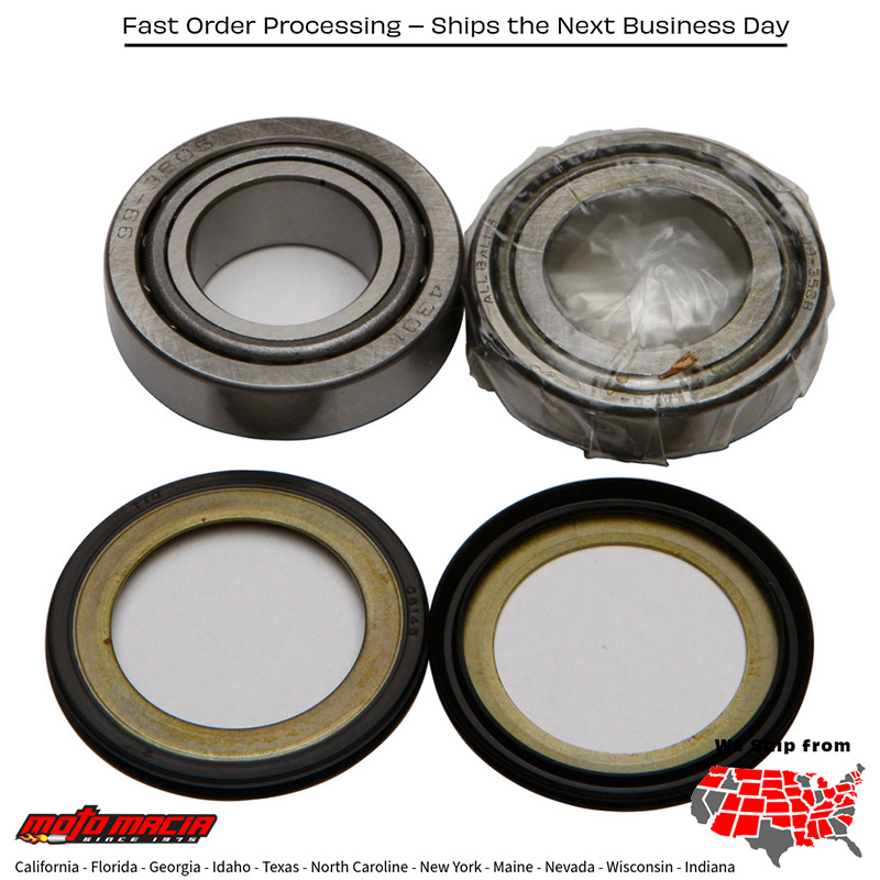 STEERING BEARING/SEAL KIT Suzuki Ts250 1970-1981 Suzuki DS250 1980-1980 Suzuki RM400 1978-1978 Suzuki DR370 1978-1979 Suzuki Sp370 1978-1979 Suzuki RM370 1976-1977 Suzuki Ts400 1972-1977 Suzuki Tm250 1972-1975 Suzuki Tm400 1971-1975 Suzuki