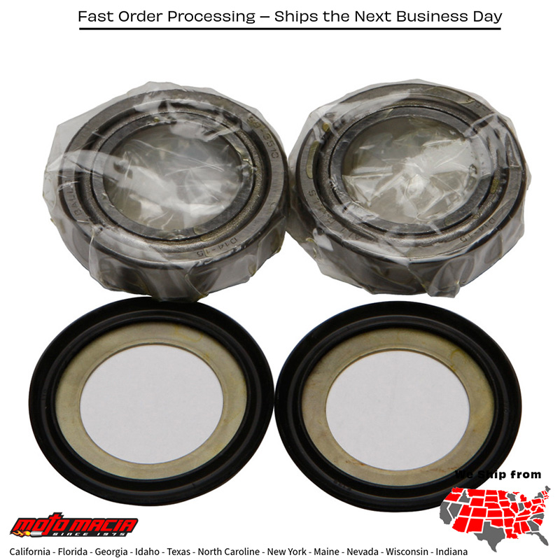 STEERING BEARING/SEAL KIT Honda CRF450RX 2017-2022 Honda CRF450R 2002-2022 Honda CRF250R 2004-2022 Honda CRF250X 2004-2017 Honda CRF450X 2005-2022 Honda CR125R 1993-2007 Honda CR250R 1992-2007 TM EN 125 2003-2009 TM MX 250 2002-2010 TM MX 2