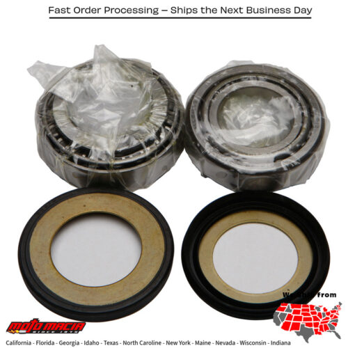 STEERING BEARING/SEAL KIT Kawasaki ZX1100 Ninja ZX-11 1990-1993 Kawasaki ZN1300 Voyager 1983-1988 Kawasaki KZ1300 1979-1982 Kawasaki KX250F 2004-2022 Kawasaki KX450F 2006-2022 Kawasaki KLX450R 2008-2009 Kawasaki KX250 1992-2007 Kawasaki KX1