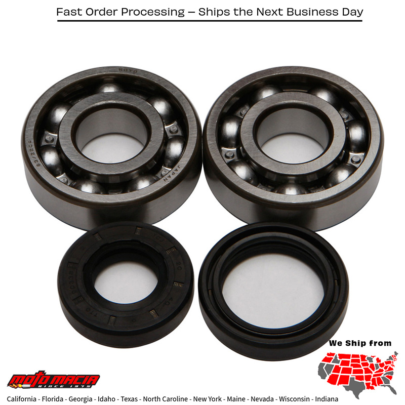 All Balls CRANKSHAFT BEARING/SEAL KIT Kawasaki KX125 1988-2005