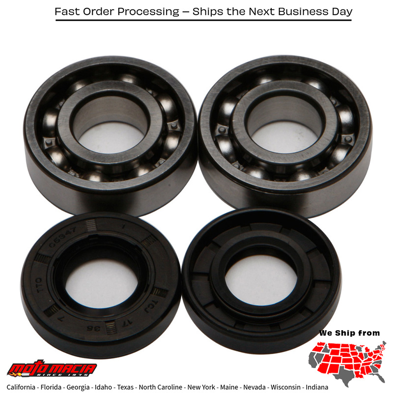All Balls CRANKSHAFT BEARING/SEAL KIT KTM 50 SXR Pro Jr 1997-1997 KTM 50 SXR Pro Sr 1997-1997 KTM 50 Mini Adventure 1997-2000 KTM 50 Jr Adventure 2001-2001 KTM 50 SX Pro Jr LC 1998-2001 KTM 50 SX Pro Sr LC 1998-2000