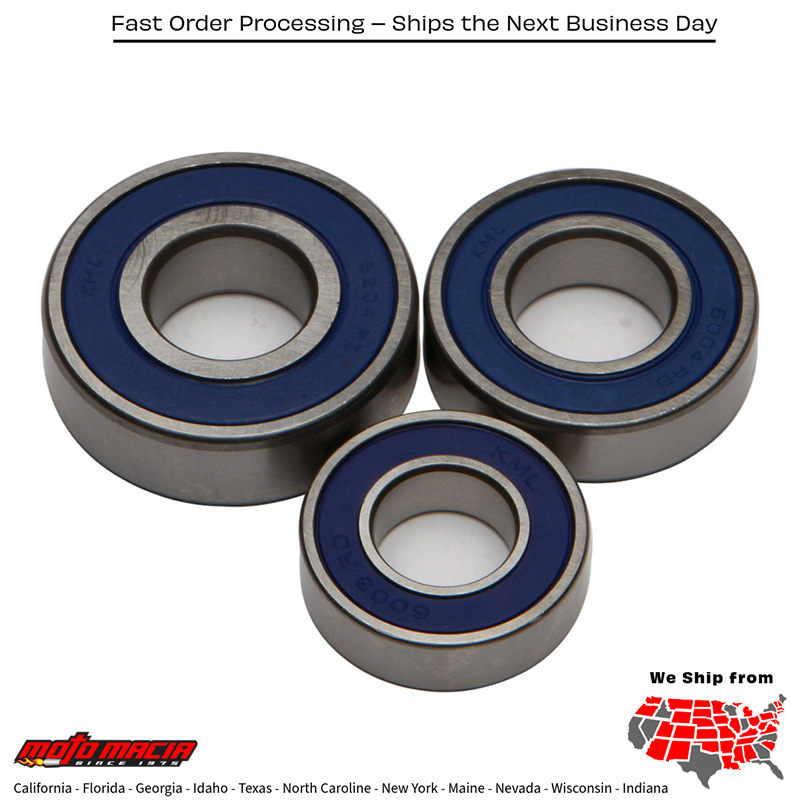 REAR WHEEL BEARING/SEAL KIT Kawasaki KLR650 1987-2018 Polaris Ranger 800 HD EPS 2012-2012 Polaris Ranger 900 Diesel 2012-2012 Kawasaki KL650B Tengai 1990-1991 Polaris Ranger Crew 800 4x4 2012-2012 Polaris Ranger 800 6X6 2012-2012 Kawasaki W