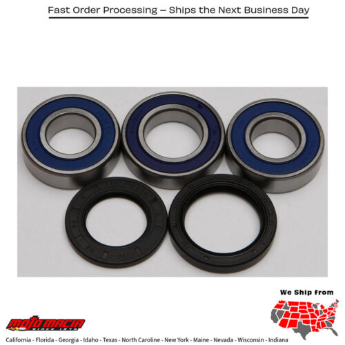 REAR WHEEL BEARING/SEAL KIT Kawasaki Z1000 2003-2009 Kawasaki Ninja ZX-10R 2011-2019 Kawasaki ZX1400 Ninja ZX-14R 2006-2021 Kawasaki ZX600 Ninja ZX-6R 1998-2012 Kawasaki ZX600 ZZ-R 600 2005-2008 Kawasaki ZX600 Ninja ZX-6RR 2003-2006 Kawasak