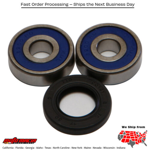 All Balls  FRONT WHEEL BEARING/SEAL KIT Yamaha YSR50 1987-1992 Yamaha PW 50 1981-2016 Yamaha Qt50 1979-1987 Yamaha YJ50 Vino 2001-2004 Yamaha CY50 Jog 1992-2001 Yamaha XC50 Vino 50 Classic 2002-2005