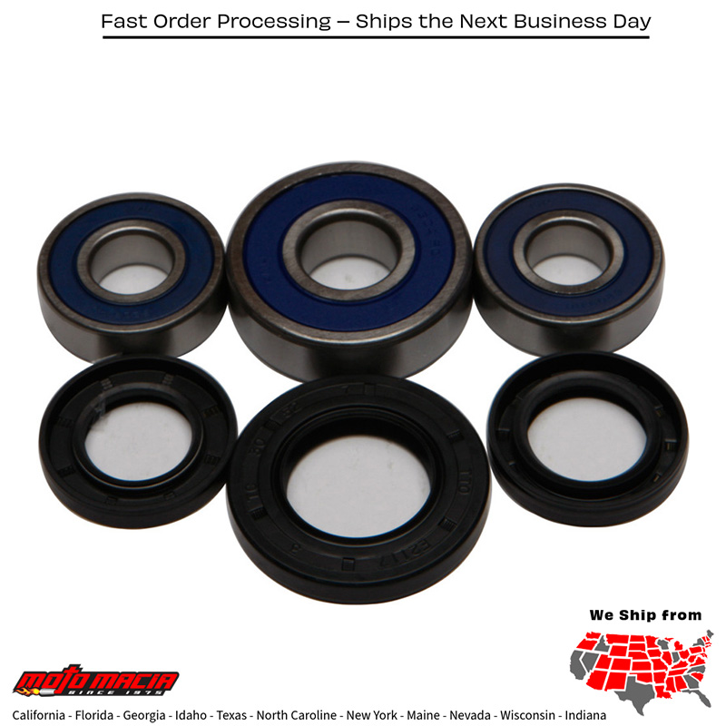 All Balls REAR WHEEL BEARING/SEAL KIT Honda CN250 Helix 1997-2001 Yamaha XT600 1984-1995 Yamaha XT550 1982-1983 Yamaha FZS600 FZ6R 2011-2012