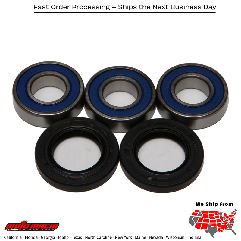All Balls REAR WHEEL BEARING KIT Yamaha WR400F 1998-1998 Yamaha YZ400F 1998-1998 Yamaha WR250 1991-1997 Yamaha WR500 1992-1993 Yamaha WR200 1992-1992 Yamaha YZ125 1986-1998 Yamaha YZ250 1982-1998
