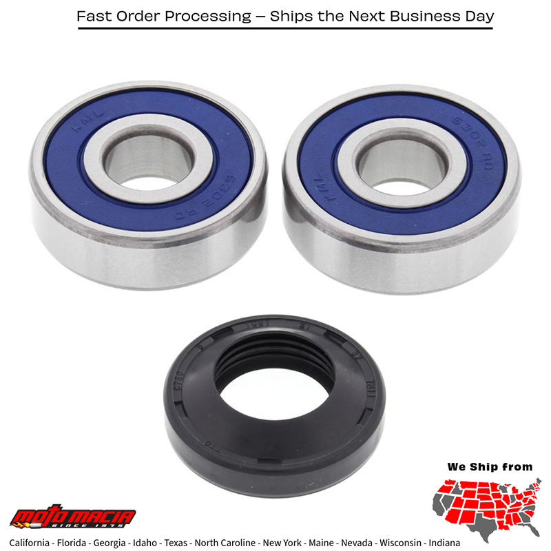 All Balls WHEEL BEARING & SEAL KIT WHEEL Suzuki VanVan 200 2017-2017 Honda CR125M 1974-1978 Honda Mr175 1976-1977