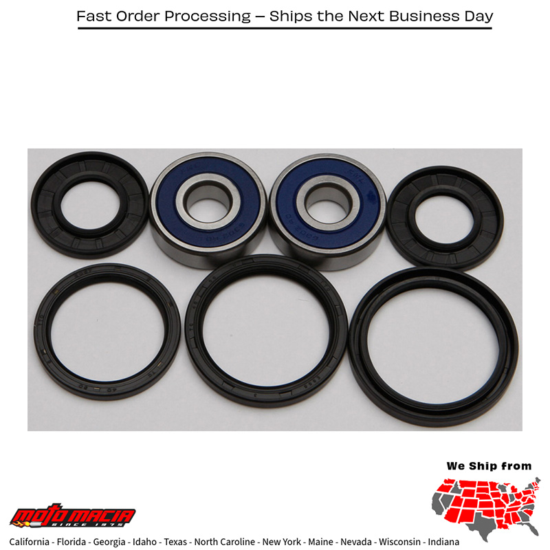 All Balls FRONT WHEEL BEARING/SEAL KIT Kawasaki KZ440A Ltd 1980-1983 Kawasaki KZ440B/G 1980-1982 Kawasaki KZ400A Deluxe 1977-1978 Yamaha YP400 Majesty 2005-2010 Yamaha XV1100 Virago 1986-1999 Yamaha XV750 Virago 1988-1997 Yamaha XV250 Rout
