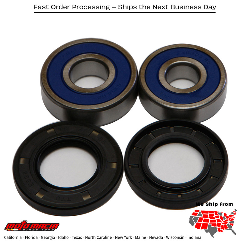 All Balls WHEEL BEARING & SEAL KIT Honda CM450E 1982-1983 Honda CM400A Hondamatic 1979-1981 Honda CM400C Custom 1981-1981 Honda CM400E 1980-1981 Honda CM400T 1979-1981 Honda CB400TI Hawk I 1978-1979 Honda CB400TII Hawk II 1978-1979 Honda C