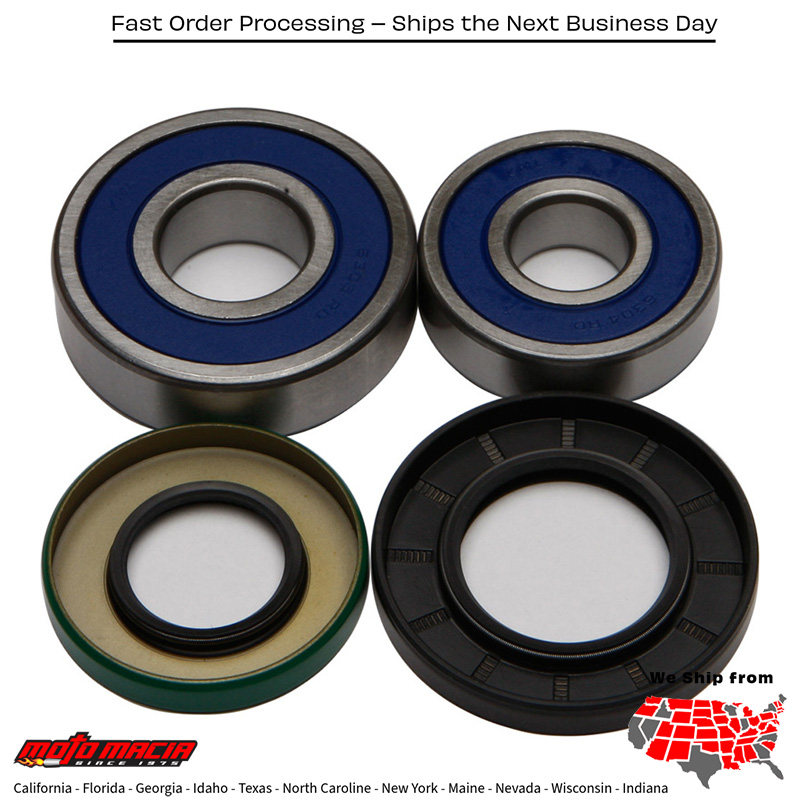 All Balls WHEEL BEARING & SEAL KIT Yamaha XS650S Special 1978-1983 Yamaha XS650 1971-1981 Yamaha XS650-2 Special II 1979-1979 Yamaha TX650 1973-1974 Yamaha TX750 1973-1974 BMW R100RS 1981-1982 BMW R100RT 1980-1991 Suzuki AN650 Burgman 2004