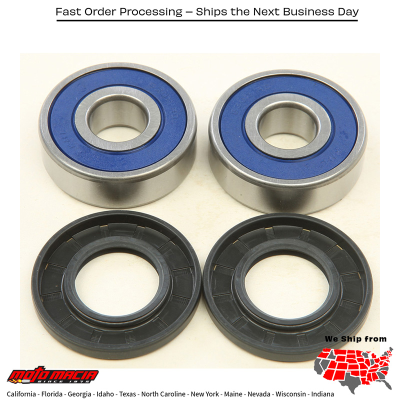 All Balls FRONT WHEEL BEARING KIT Honda CH150 Elite 1987-1987 Honda CH150D Elite Deluxe 1985-1986 Kawasaki VN800A Vulcan 800 1995-2005 Suzuki GW250 Inazuma 2017-2017 Suzuki GSX250R 2018-2020