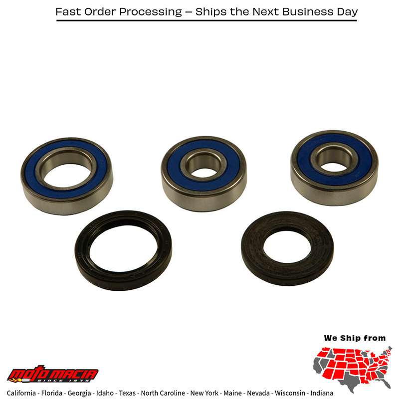 All Balls REAR WHEEL BEARING/SEAL KIT Kawasaki VN2000F Vulcan 2000 Classic LT 2004-2005 Kawasaki VN2000A Vulcan 2000 2004-2005 Kawasaki VN2000D Vulcan 2000 Limited 2005-2005 Kawasaki ZRX1200 2001-2005 Kawasaki ZZ-R 1200 2002-2005