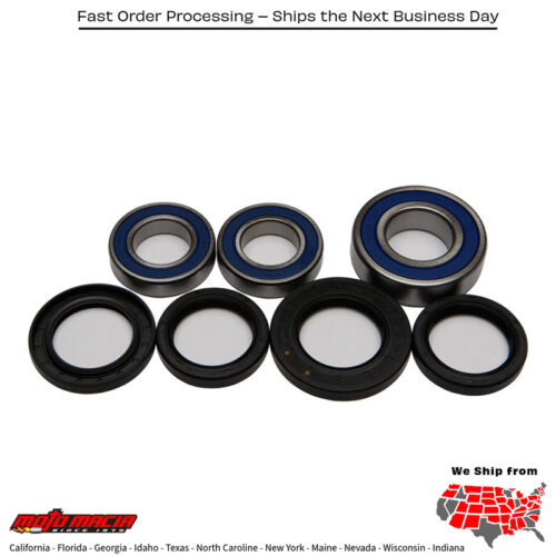 All Balls  REAR WHEEL BEARING KIT Suzuki GSF1250S Bandit 2007-2009 Suzuki GSX-R1000 2001-2022 Suzuki GSX-R600 2001-2009 Suzuki GSX-R750 2000-2009 Suzuki GSX-R1300 Hayabusa 2008-2022 Suzuki GSX1300BK B-King 2008-2009 Suzuki SV1000/S 2003-200