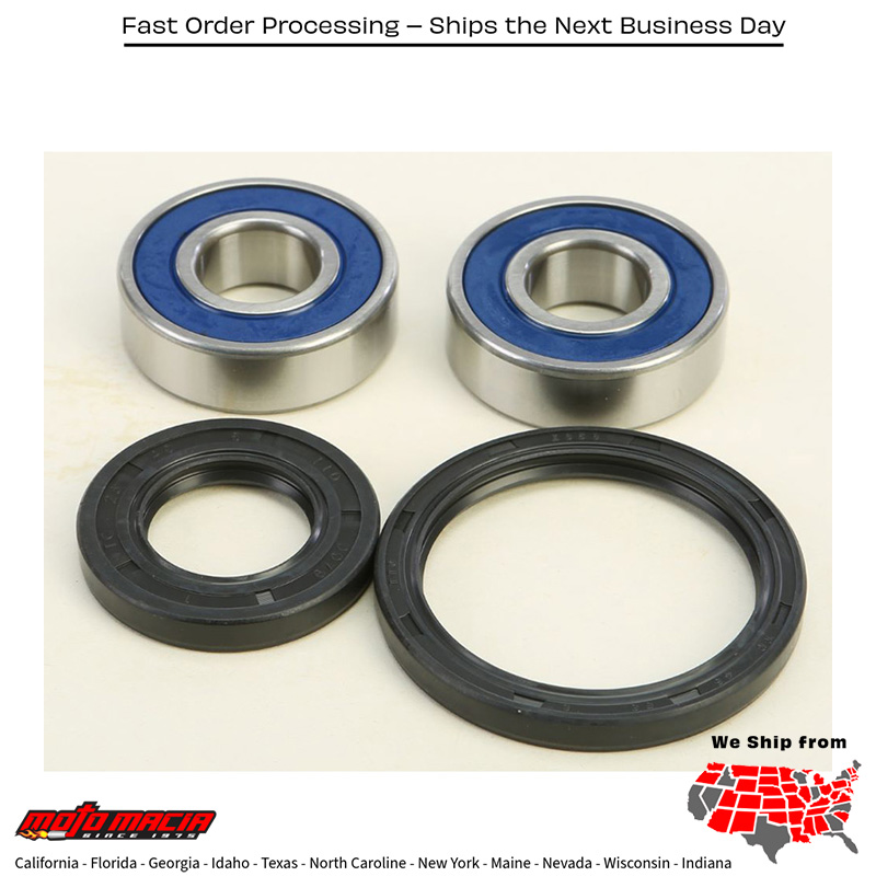 All Balls FRONT WHEEL BEARING KIT Yamaha FZS600 Fazer 1998-1998 Yamaha YZF600R 1995-2007 Polaris RZR 800 S 2012-2012 Suzuki DL650A V-Strom ABS 2012-2012 Yamaha Bw350 1987-1988