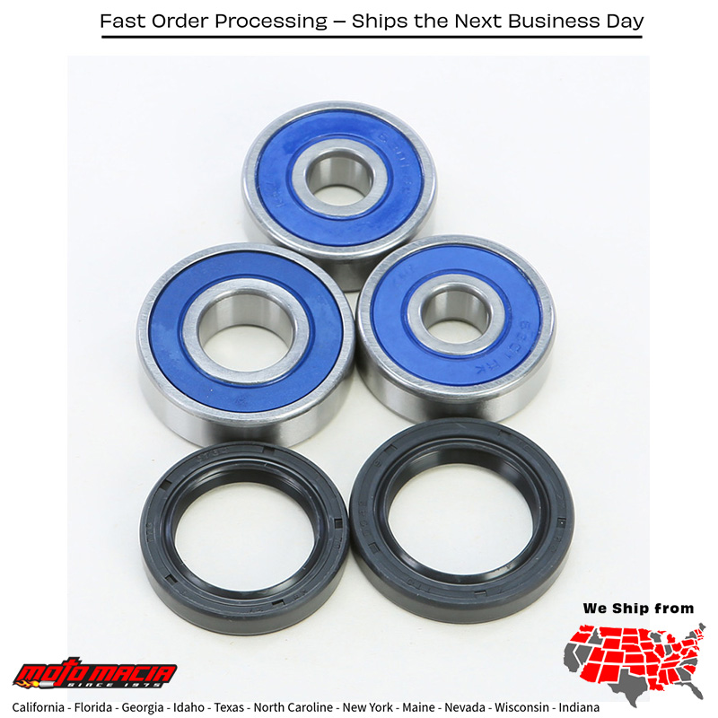 All Balls WHEEL BEARING & SEAL KIT Yamaha RS Venture 2005-2005 Yamaha Venture 600 2006-2006 Honda MSX125 Grom 2014-2022 Honda Z125 Monkey 2019-2021 Honda MSX125A Grom ABS 2018-2022 Honda Z125A Monkey ABS 2019-2022