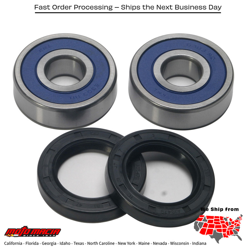 All Balls REAR WHEEL BEARING/SEAL KIT Honda CBR500RA ABS 2014-2021 Honda CB500FA ABS 2014-2021 Honda CB500XA ABS 2015-2018 Beta 125 RR-S 2017-2017 Honda CRF250L 2013-2020 Honda CB500X 2013-2018 Honda CBR500R 2013-2020 Honda CRF250LR Rally