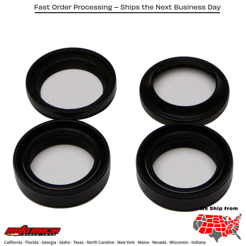 All Balls FORK & DUST SEAL WIPER KIT Yamaha Bw200 1985-1988 Yamaha Bw350 1987-1988 Yamaha TW200 1987-2015