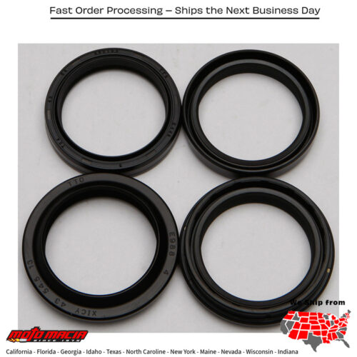 All Balls  FORK & DUST SEAL WIPER KIT Honda CR500R 1984-1994 Honda XR500R 1983-1984 Honda CR480R 1983-1983 Honda VFR800 Interceptor 2002-2009 Honda VFR800A Interceptor ABS 2002-2009 Honda CB900F 919 2002-2003 Honda CBR600F F4i 2001-2006 Hon