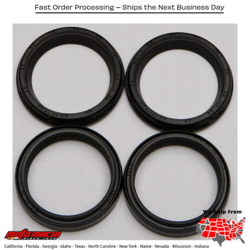 All Balls  FORK & DUST SEAL WIPER KIT Suzuki RM-Z450 2005-2012 Suzuki DR-Z400S 2017-2017 Suzuki DR-Z400SM 2005-2013 Suzuki RM250 2004-2008 Suzuki RM125 2001-2008 Triumph Thunderbird Commander 2014-2015 Triumph Thunderbird LT 2014-2016 Buell