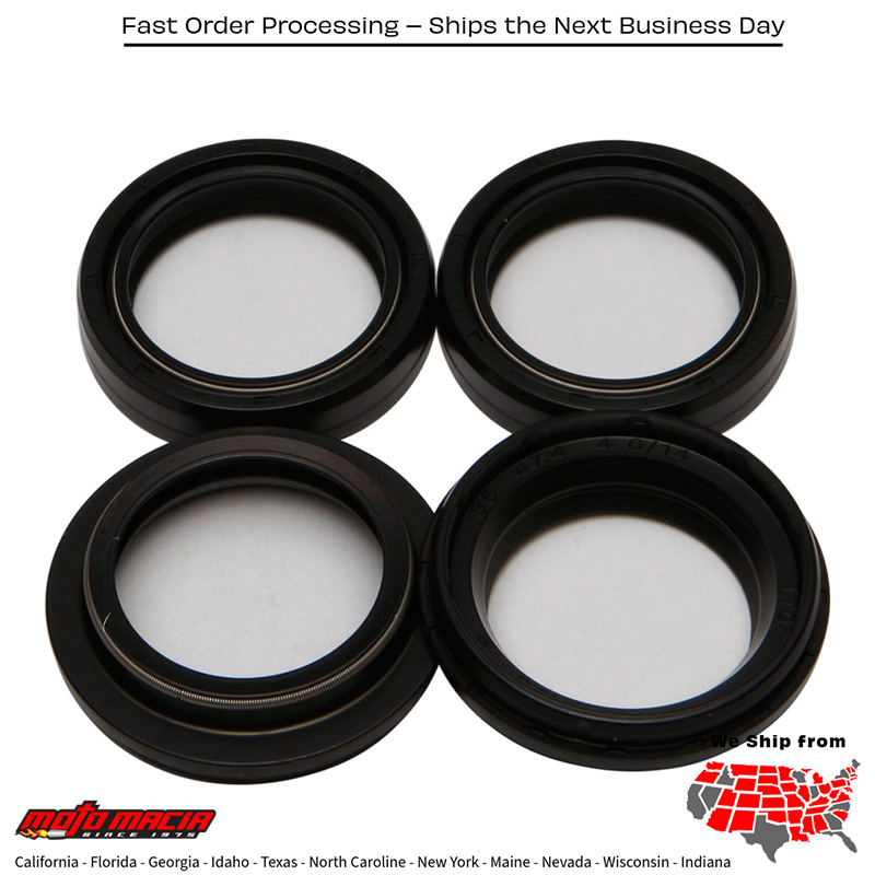 All Balls FORK & DUST SEAL WIPER KIT KTM 65 SX 2002-2011 KTM 65 XC 2008-2009 BMW K1200RS 1997-1998 Gas-Gas EC 300 2012-2012 Polaris 600 XCR SP 1996-1996