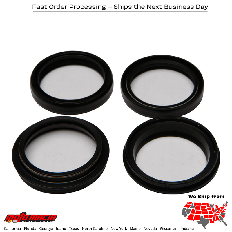 All Balls FORK & DUST SEAL WIPER KIT Honda CRF450RX 2017-2019 Honda CRF450R 2017-2019 Honda CRF250R 2015-2018 Kawasaki VN2000F Vulcan 2000 Classic LT 2004-2010 Kawasaki VN2000A Vulcan 2000 2004-2009 Kawasaki VN2000D Vulcan 2000 Limited 200