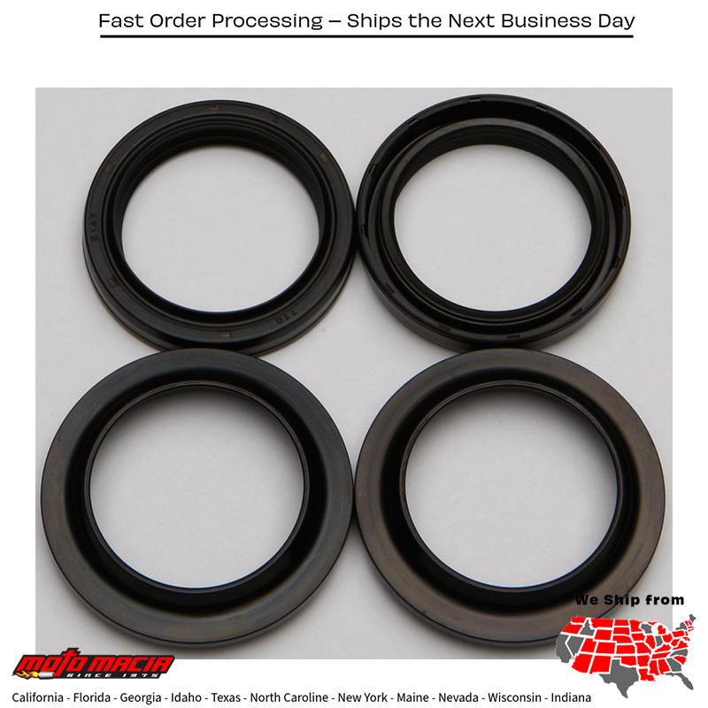All Balls FORK & DUST SEAL WIPER KIT Honda VT600C Shadow VLX 1988-2007 Honda VT600CD Shadow VLX Deluxe 1993-2007 Honda CB700SC Nighthawk S 1984-1986 Husqvarna WR 125 2001-2002 Kawasaki W650 2000-2001