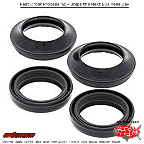 All Balls  FORK & DUST SEAL WIPER KIT Yamaha XV250 Virago 1995-2007 Suzuki VanVan 200 2017-2017 Yamaha XV250 V-Star 250 2008-2021 Yamaha CP250 Morphous 2006-2008 Yamaha XV250 Route 66 1988-1990