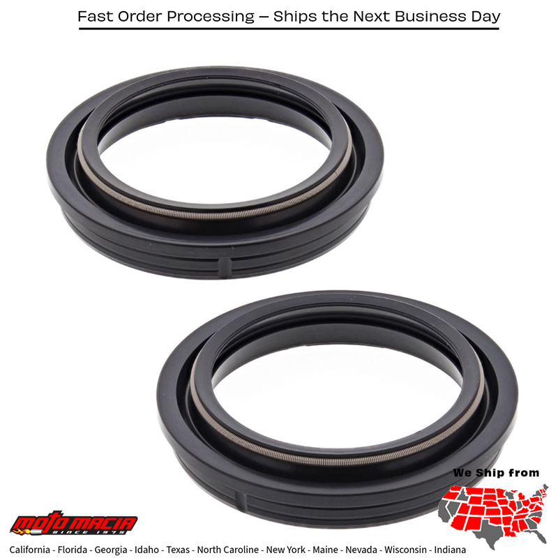All Balls FORK DUST SEAL KIT Triumph Speed Triple 955 I.E. 2000-2004 Honda CRF1000L Africa Twin 2016-2019 Honda VT1300CTA Interstate ABS 2013-2013 Suzuki VL1500BT C90T Boulevard Touring B.O.S.S. 2013-2013 Triumph Tiger 800 Xc 2011-2014 Kaw