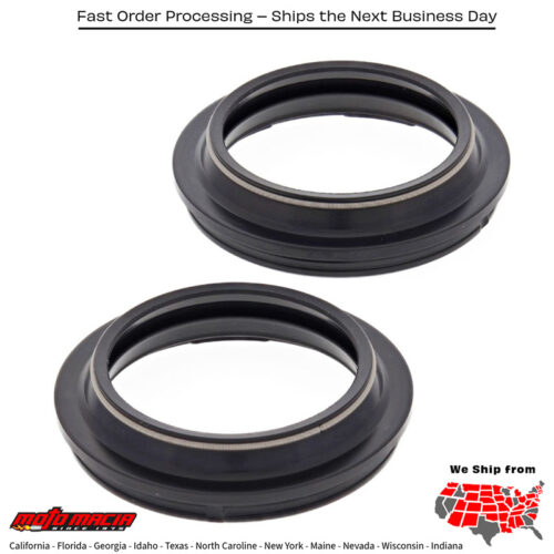 All Balls  FORK DUST SEAL KIT Victory Magnum 2015-2017 Victory Gunner 2015-2017 Suzuki GSX-S1000 2016-2022 Yamaha YZF-R1M 2015-2022 Kawasaki Ninja H2-R 2015-2021 Kawasaki Ninja H2 2015-2021 Triumph Speed Triple 955 I.E. 2001-2002 Triumph Sp