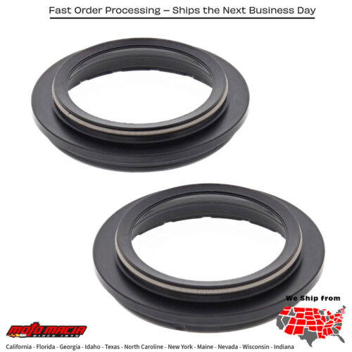 All Balls  FORK DUST SEAL KIT Kawasaki EX650 Ninja 650 ABS 2013-2021 Yamaha FZ-07 2015-2017 Triumph Bonneville 865 2007-2015 Suzuki GSX-S750 2016-2022 Yamaha YZF-R3 2015-2018 Yamaha FJ-09 2015-2016 Triumph America 865 2009-2016 Yamaha XVS95