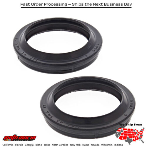 All Balls  FORK DUST SEAL KIT Triumph Tiger 800 XR 2016-2016 Triumph Tiger 800 XRx 2015-2016 Triumph Sprint St 1050 1999-2006 Triumph Sprint St 955 I.E. 1999-2004 Triumph Thruxton 1200 R 2016-2016 Triumph Tiger 800 XRt 2016-2016 Arctic Cat