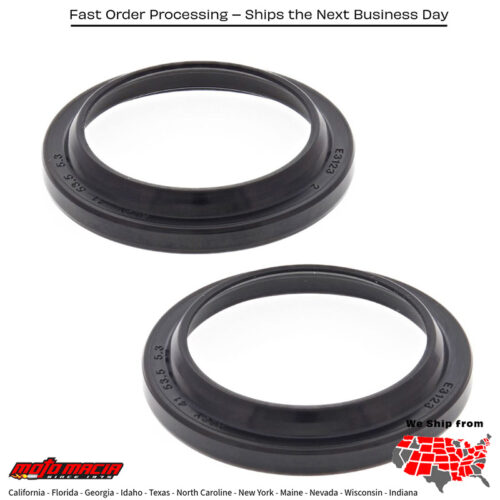 All Balls  FORK DUST SEAL KIT Honda CR450R 1981-1981 Honda CR250R 1981-1981 Honda XR250R 1986-2004 Kawasaki KXT 250 Tecate 1986-1987 Kawasaki KX125 1982-1982 Yamaha XT600 1984-1995 Polaris 500 Classic 2006-2006 BMW G310GS 2018-2021 BMW G310