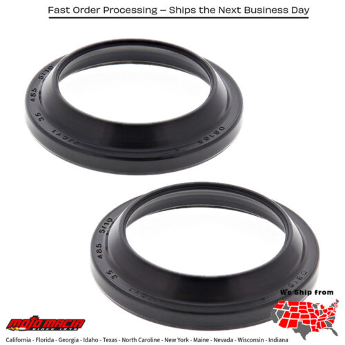 All Balls  FORK DUST SEAL KIT Kawasaki KX80 1988-1989 Yamaha Rt180 1990-1993 Yamaha It125 1981-1981 Yamaha XJ550 Maxim 1981-1983 Yamaha XJ550R Seca 1981-1983 Yamaha XZ550R Vision 1982-1983
