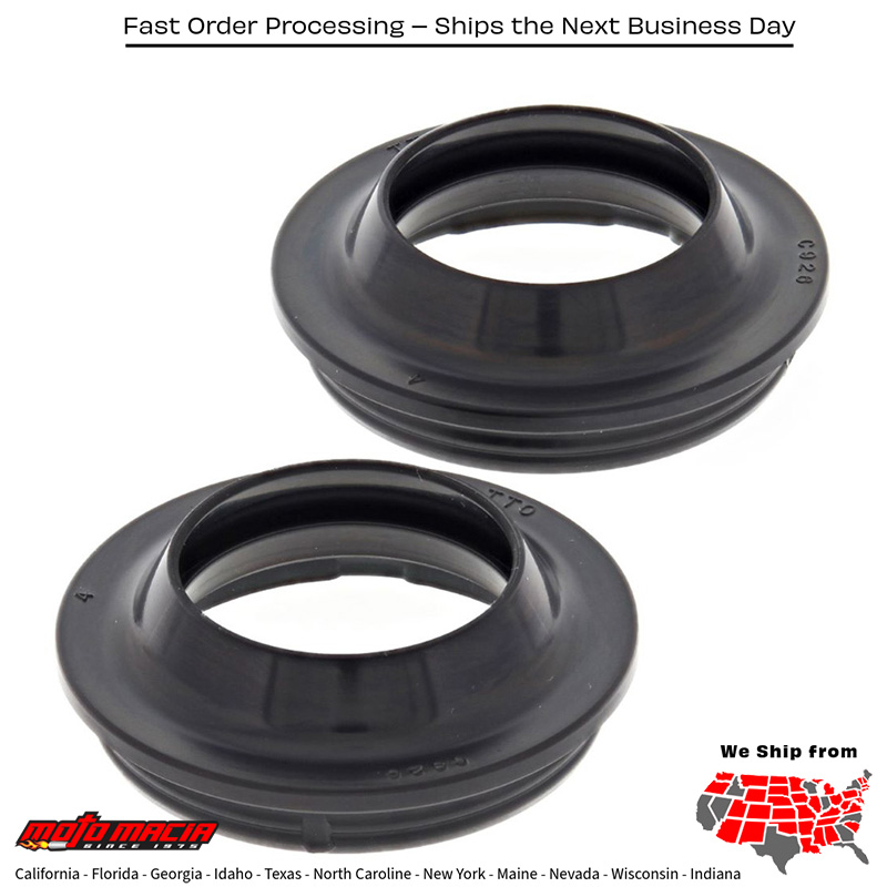 All Balls FORK DUST SEAL KIT Honda CRF80F 2004-2009 Honda XR100R 1985-2003 Honda XR70R 1997-2003 Honda XR80R 1985-2003 Kawasaki KD 80 1988-1990 Suzuki RM80 1977-1977 Honda CRF70F 2010-2010 Honda CRF100F 2004-2004
