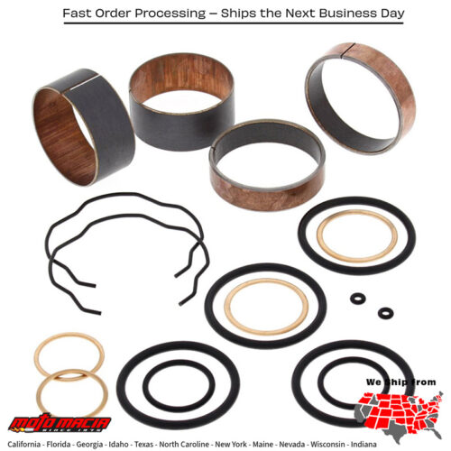 Fork Bushing Kit Kawasaki Kx250 1991-1995 Kx125 1991-1995 more