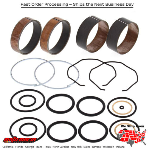 Fork Bushing Kit Honda Crf450r 2009-2016 Kawasaki Kx450f 2008-2012 Yamaha YZF450