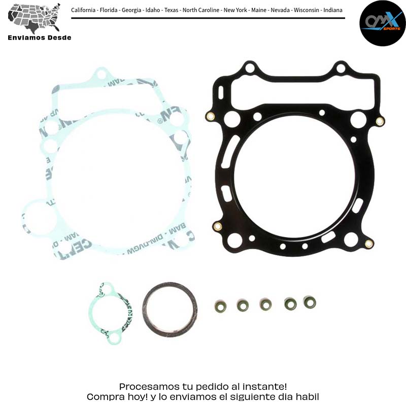TOP END GASKET KIT W/O VALVE COVER GASKET Yamaha YFZ450 YFZ450 SE YFZ450 Bill Balance Edition YZ450F WR450F 2003-2013