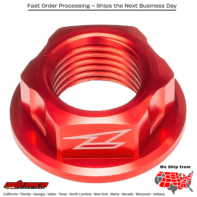 AXLE NUT M16X22-P1.5 H11 RED Honda CRF1000L Africa Twin 2016-2019 Yamaha WR250R 2008-2017 Yamaha WR250X 2008-2011 Yamaha WR250F 2006-2019 Yamaha WR450F 2006-2018 Honda CRF1000LD Africa Twin DCT 2016-2019 Honda CRF450L 2019-2020 Honda CRF450