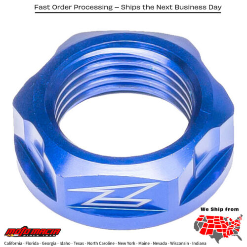 AXLE NUT M22X32-P1.5 H12L BLUE Kawasaki KLX450R 2008-2019