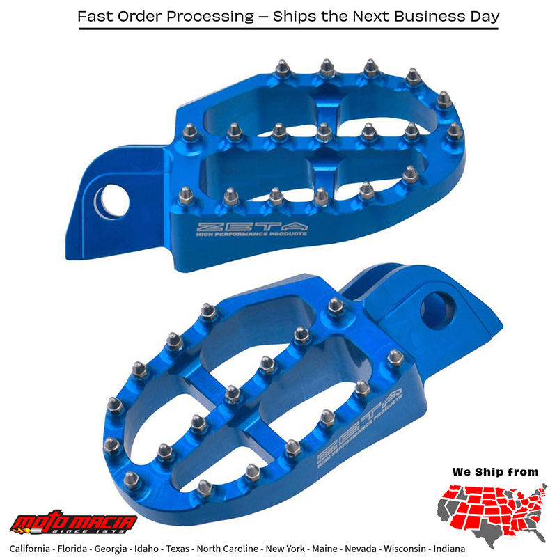 ALUMINUM FOOTPEGS HUS H-BLUE