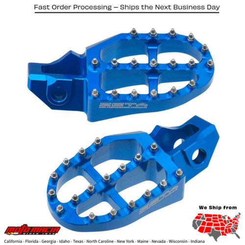 ALUMINUM FOOTPEGS HUS H-BLUE Husqvarna FS450 2017-2022