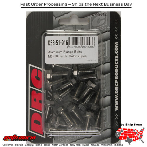 ALUMINUM FLANGE BOLTS TITANIUM M6X16MM 20/PK