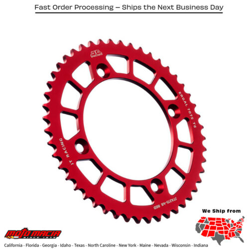 Rear Racelite Sproc (corona trasera de hierro)KET ALUM 48T-420 RED HONDA CR80RB EXPERT 1996-2003 HONDA CRF150R 2007-2022 HONDA CRF150RB EXPERT 2007-2022 HONDA CR85R 2003-2007 HONDA CR85RB EXPERT 2003-2007 HONDA CR80R 1985-2003