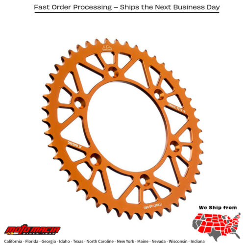 Rear Racelite Sproc (corona trasera de hierro)KET ALUM 48T-520 ORG HUS/HUSQ/KTM KTM 150 XC-W 2017-2017 KTM 350 EXC-F 2012-2017 KTM 500 XCF-W 2012-2016 KTM 350 XCF-W 2008-2016 KTM 350 XC-F 2010-2017 KTM 150 XC 2008-2015 KTM 350 SX-F 2010-201