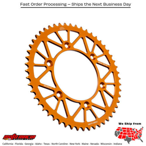 Rear Racelite Sproc (corona trasera de hierro)KET ALUM 52T-520 ORG HUS/HUSQ/KTM KTM 150 XC-W 2017-2017 KTM 350 EXC-F 2012-2017 KTM 500 XCF-W 2012-2016 KTM 350 XCF-W 2008-2016 KTM 350 XC-F 2010-2017 KTM 150 XC 2008-2015 KTM 350 SX-F 2010-201