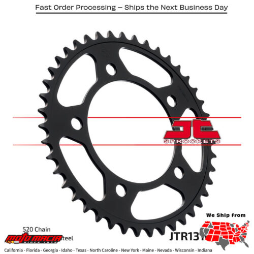 Rear Sprocket Steel (corona trasera de hierro) 43T-520 HONDA NC700J NM4 2015-2018 HONDA CTX700D 2014-2017 HONDA CTX700ND 2014-2015 HONDA CBR500RA ABS 2014-2019 HONDA CB500FA ABS 2014-2019 HONDA CB500XA ABS 2015-2018 HONDA NC700X 2013-2017 H