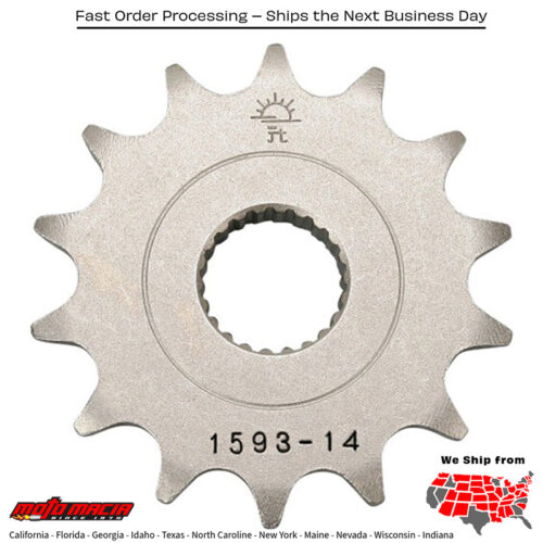 FRONT CS SPROCKET STEEL 14T-520  Yamaha YFM250R Raptor YFM250RSE Raptor SE YFM250RSE2 Raptor SE Custom 2008-2013