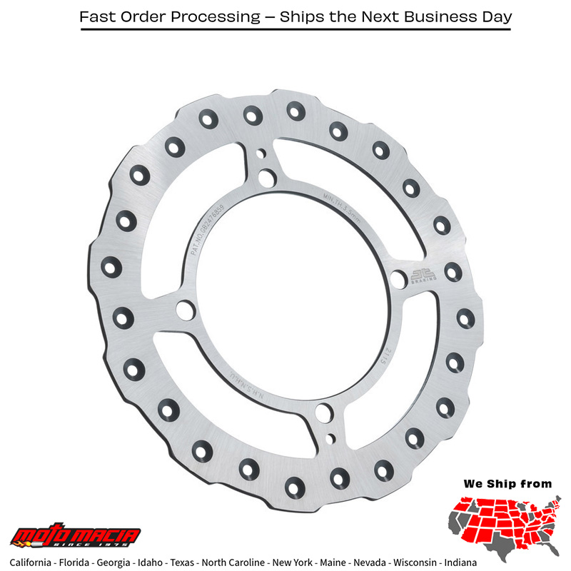 REAR BRAKE ROTOR SS SELF CLEANING Kawasaki Suzuki KX250F KX450F KX250 KX125 RM-Z250 2003-2018