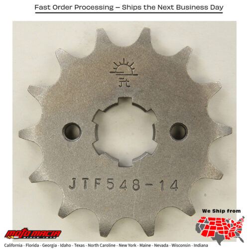 FRONT CS SPROCKET STEEL 14T-428  BMW Yamaha F650GS F650GS ABS TT-R125 TT-R125E TT-R125LE TT-R125L G310R G310GS 2000-2022