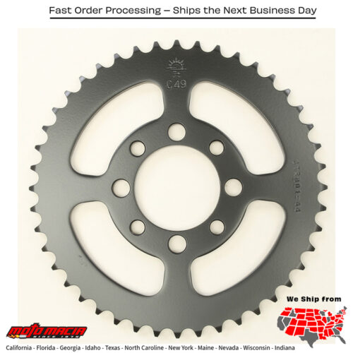 Rear Sprocket Steel (corona trasera de hierro) 44T-420 /SUZ KAWASAKI KLX110 2002-2020 KAWASAKI KLX110L 2010-2020 SUZUKI RM50 1978-1980 SUZUKI TS75 1975-1977 SUZUKI TM75 1974-1976 SUZUKI DR-Z110 2003-2005 SUZUKI RM60 1979-1983 KAWASAKI KLX11